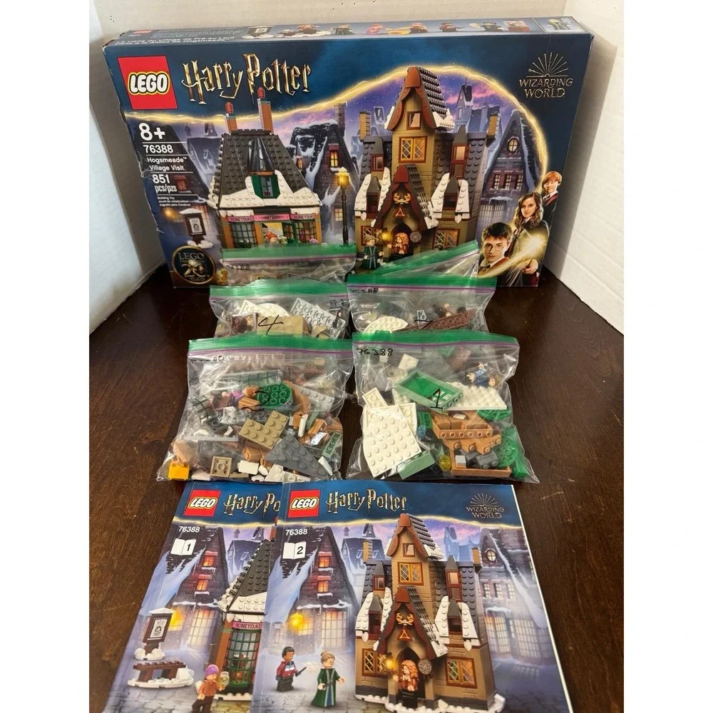 LEGO Harry Potter Hogsmeade Village Visit 76388 Complete Set Missing Ron Weasley